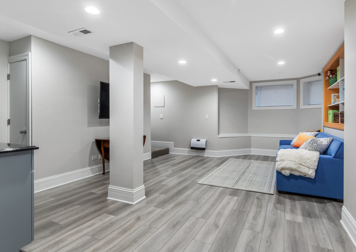 Finished Basement Living Area